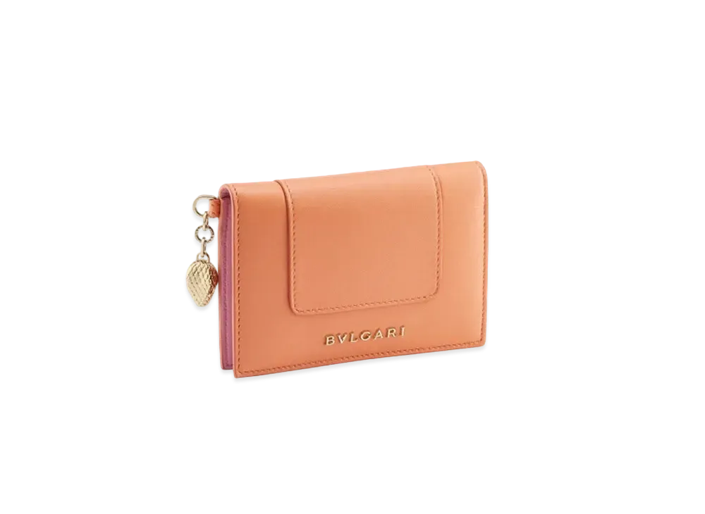 BVLGARI Serpenti Forever Card Holder "Orange"