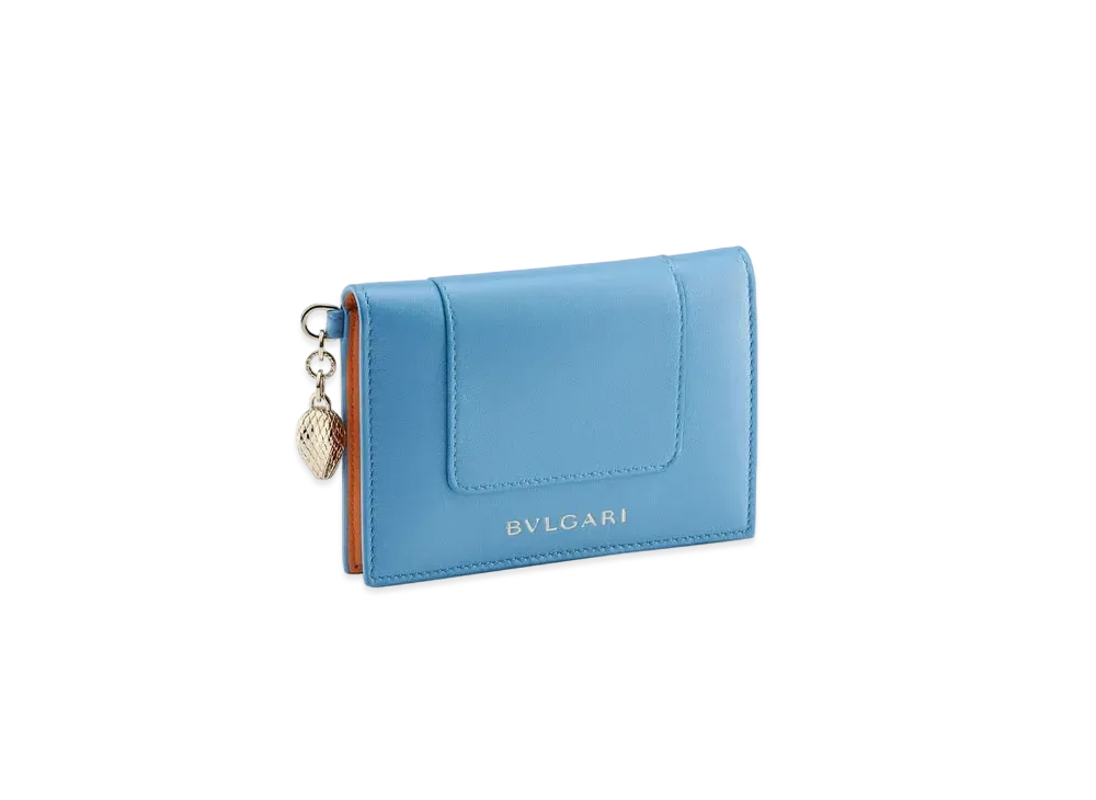 BVLGARI Serpenti Forever Card Holder "Blue"