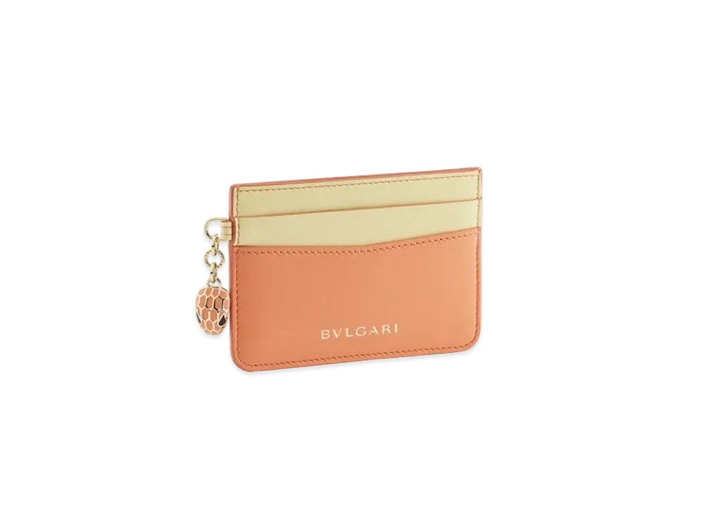 BVLGARI Serpenti Forever Card Holder "Orange"