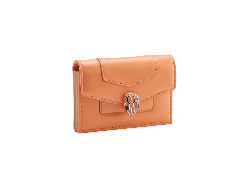BVLGARI Serpenti Forever Card Holder "Orange"