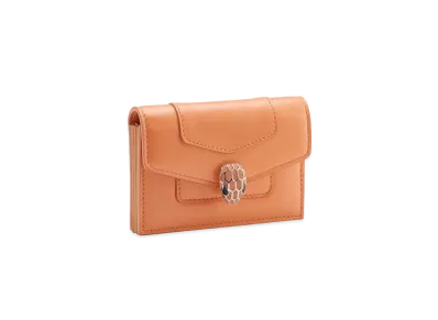 BVLGARI Serpenti Forever Card Holder "Orange"