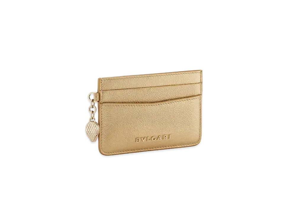 BVLGARI Serpenti Forever Card Holder "Gold"