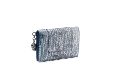 BVLGARI Serpenti Forever Card Holder "Blue"