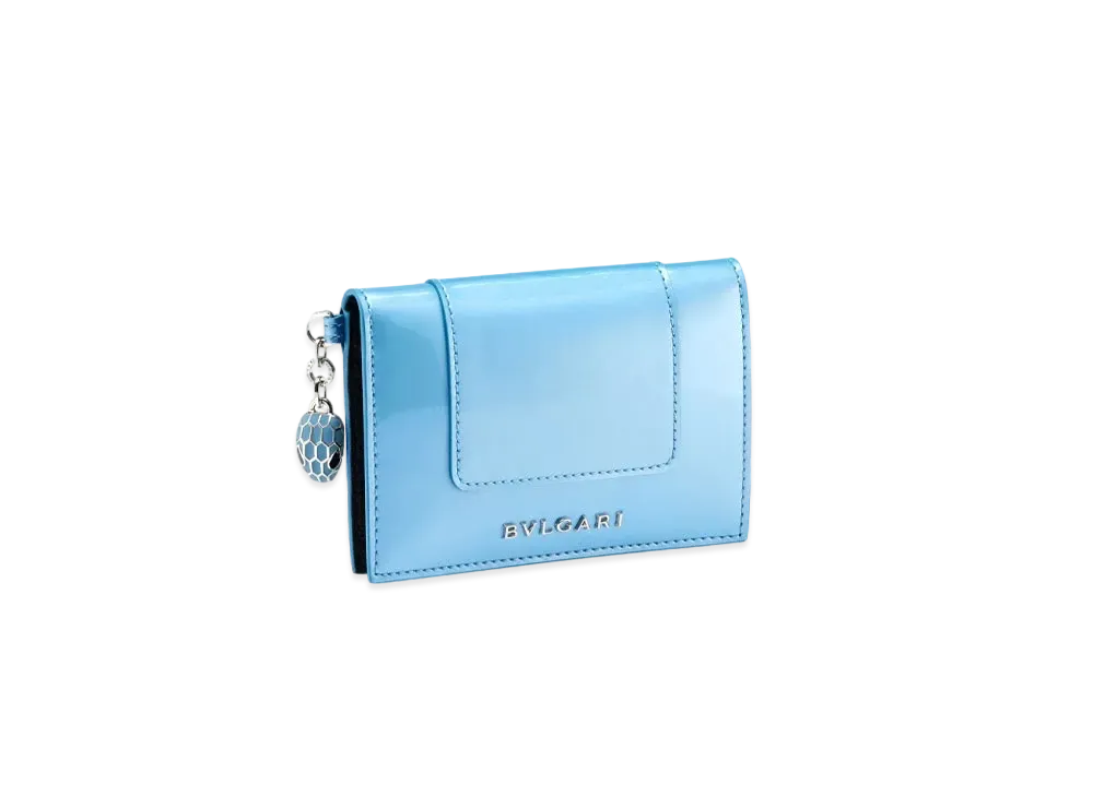 BVLGARI Serpenti Forever Card Holder "Blue"