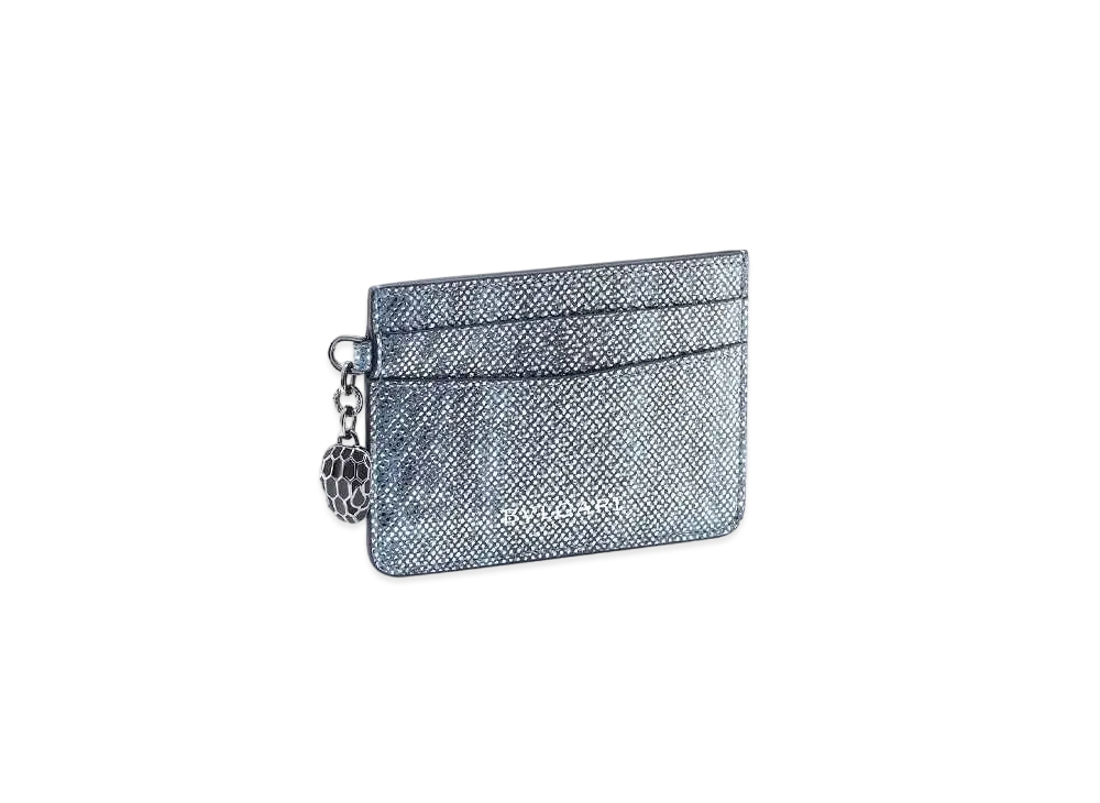 BVLGARI Serpenti Forever Card Holder "Blue"