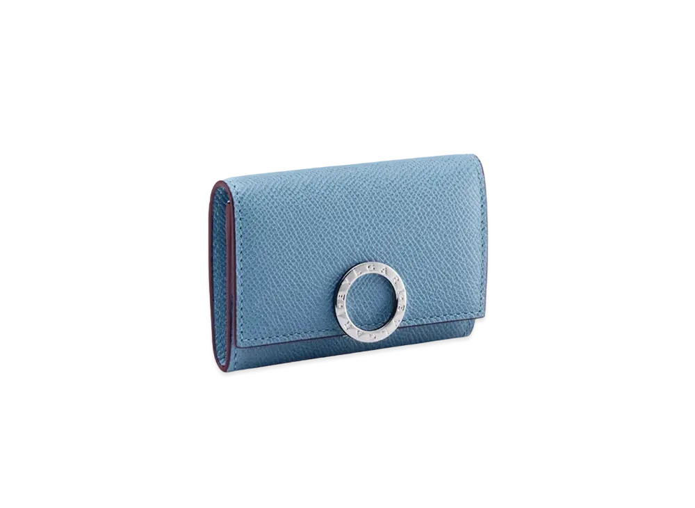 BVLGARI Clip Coin Purse "Blue"