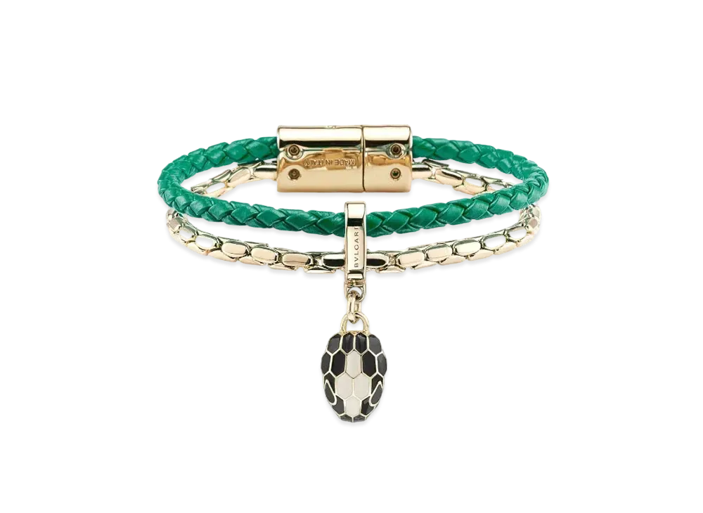 BVLGARI Serpenti Forever Bracelet "Green/Gold"