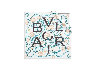 BVLGARI Logomania Scarf "White"