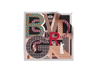 BVLGARI Logomania Scarf "Black"