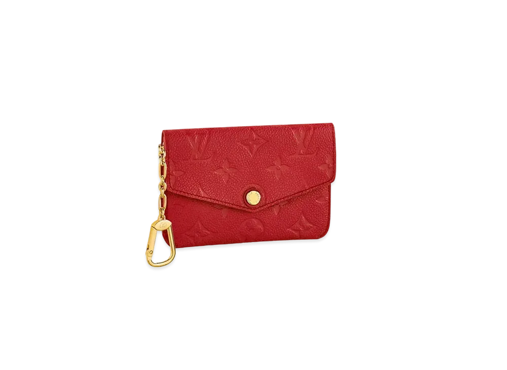 Louis Vuitton Key Pouch Monogram Empreinte "Cerise"