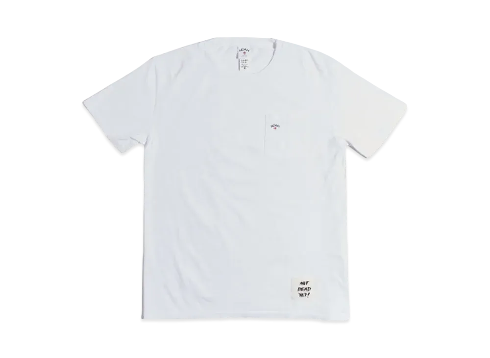 Noah Not Dead Yet! Pocket Tee "White"