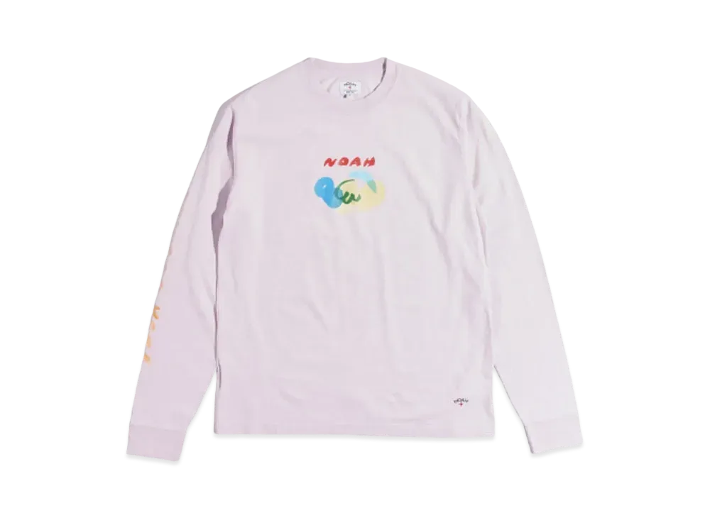 Noah Not Dead Yet! L/S Recycled Cotton Tee "Pink"