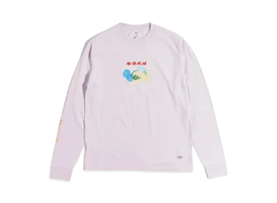 Noah Not Dead Yet! L/S Recycled Cotton Tee "Pink"