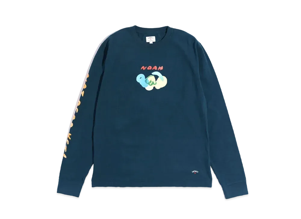 Noah Not Dead Yet! L/S Recycled Cotton Tee "Green"