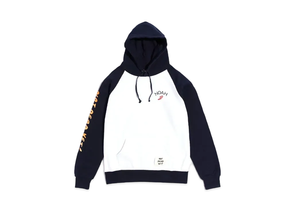 Noah Not Dead Yet! Winged Foot Summer Hoodie "White/Navy"