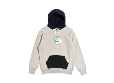 Noah Not Dead Yet! Color Block Hoodie "Heather Grey"