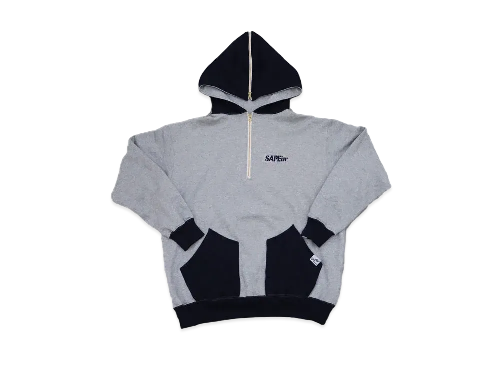 SAPEur SAILOR HOODIE "Navy Gray"