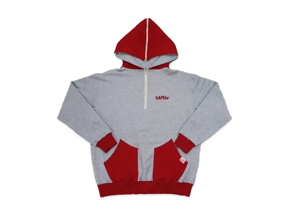 SAPEur SAILOR HOODIE "Red Gray"