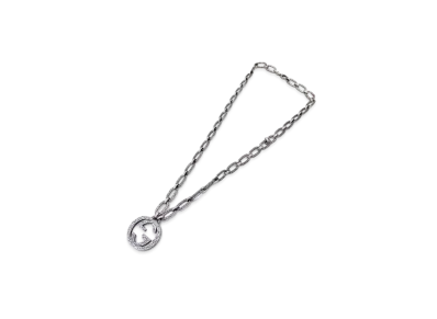 GUCCI Interlocking G Large Chain Pendant "Silver"