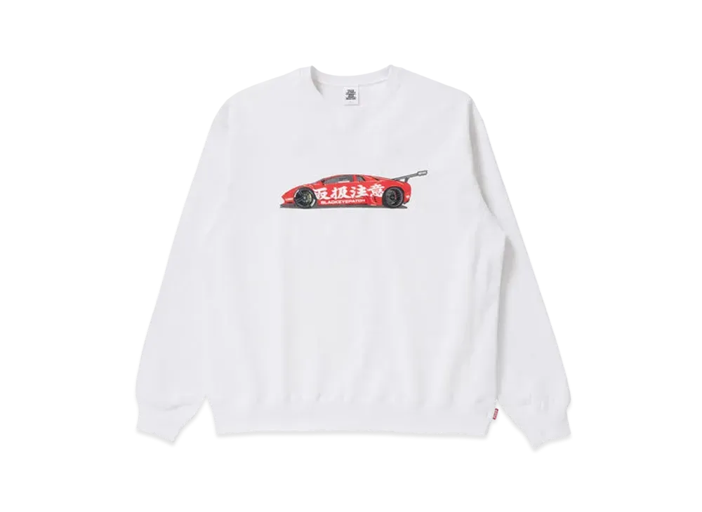 BlackEyePatch x LBWK "LAMBO CREW SWEAT" "White"