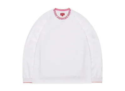 Supreme Old English Collar Logo L/S Top "White"