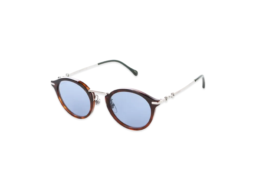 GUCCI Round Sunglasses "Havana/Blue"