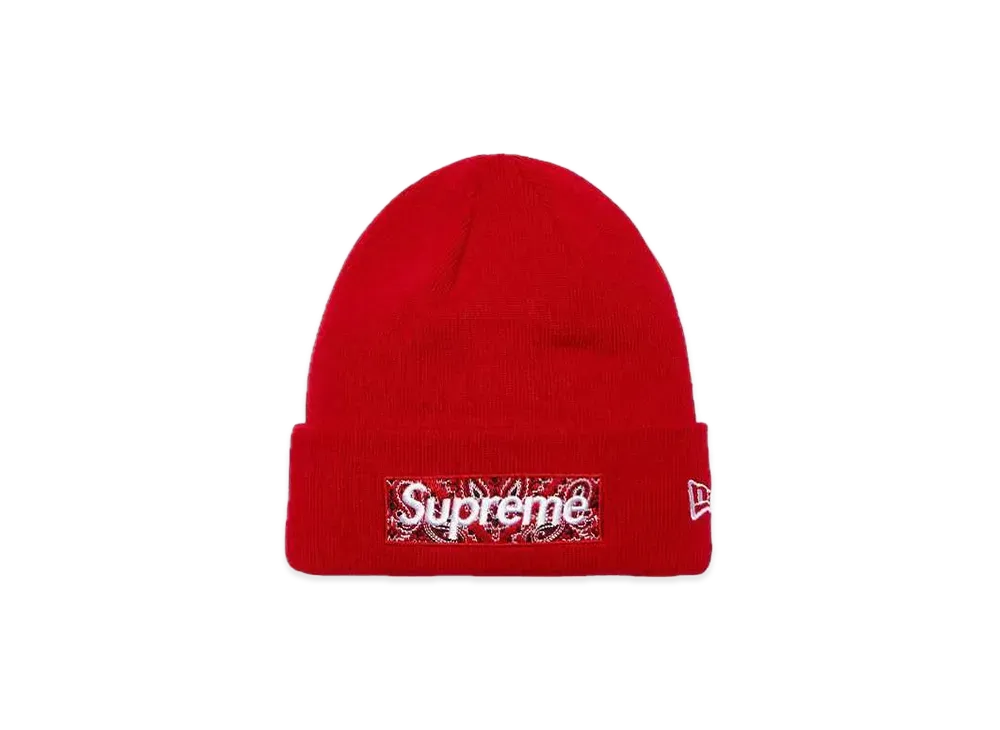 Supreme New Era® Box Logo Beanie "Red"