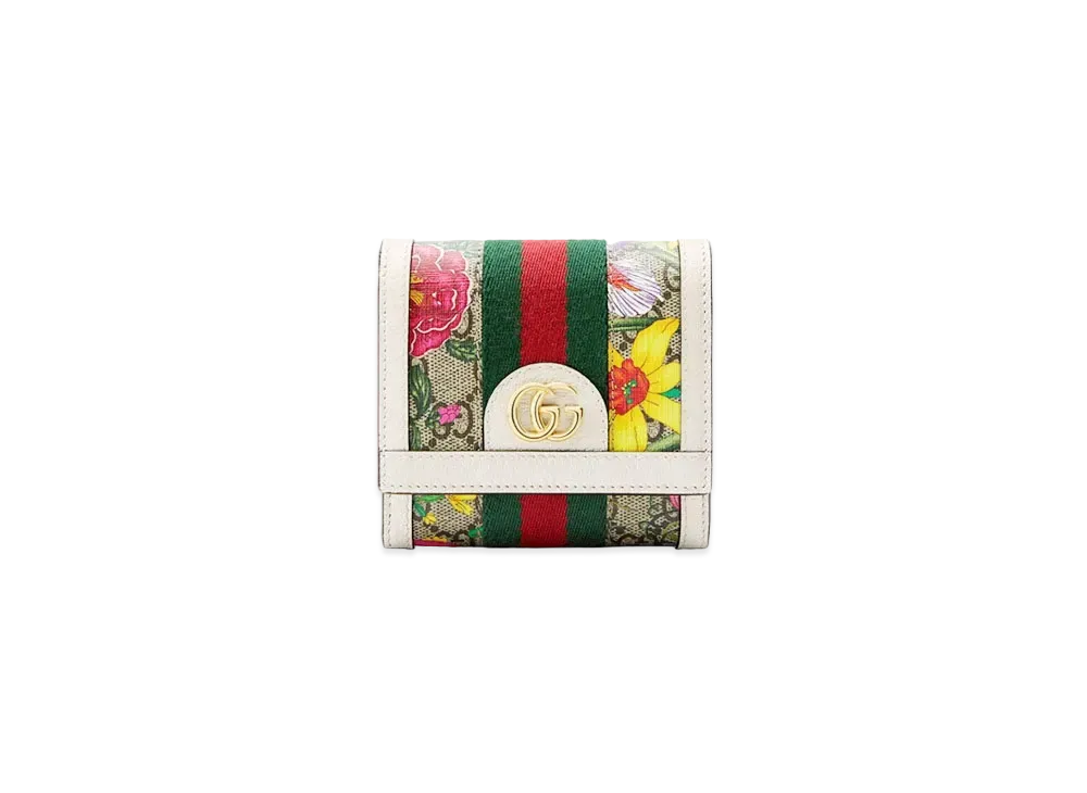 グッチ オフィディア GGフローラ ウォレット "ホワイト" 598662 92YBC 9759