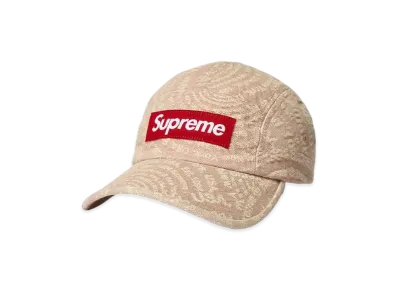 Supreme Circles Jacquard Denim Camp Cap "Brown"