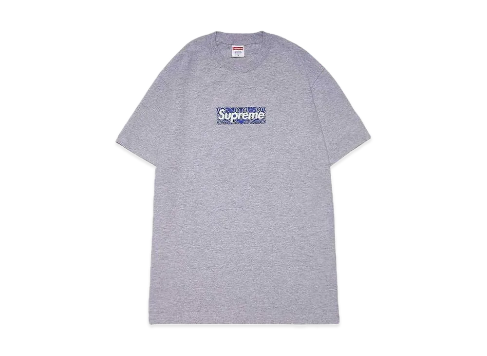 Supreme Bandana Box Logo Tee "Grey"