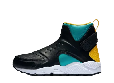 ナイキ ウィメンズ エア ハラチ ラン ミッド ブラック/クリア ジェイド ゴールド"