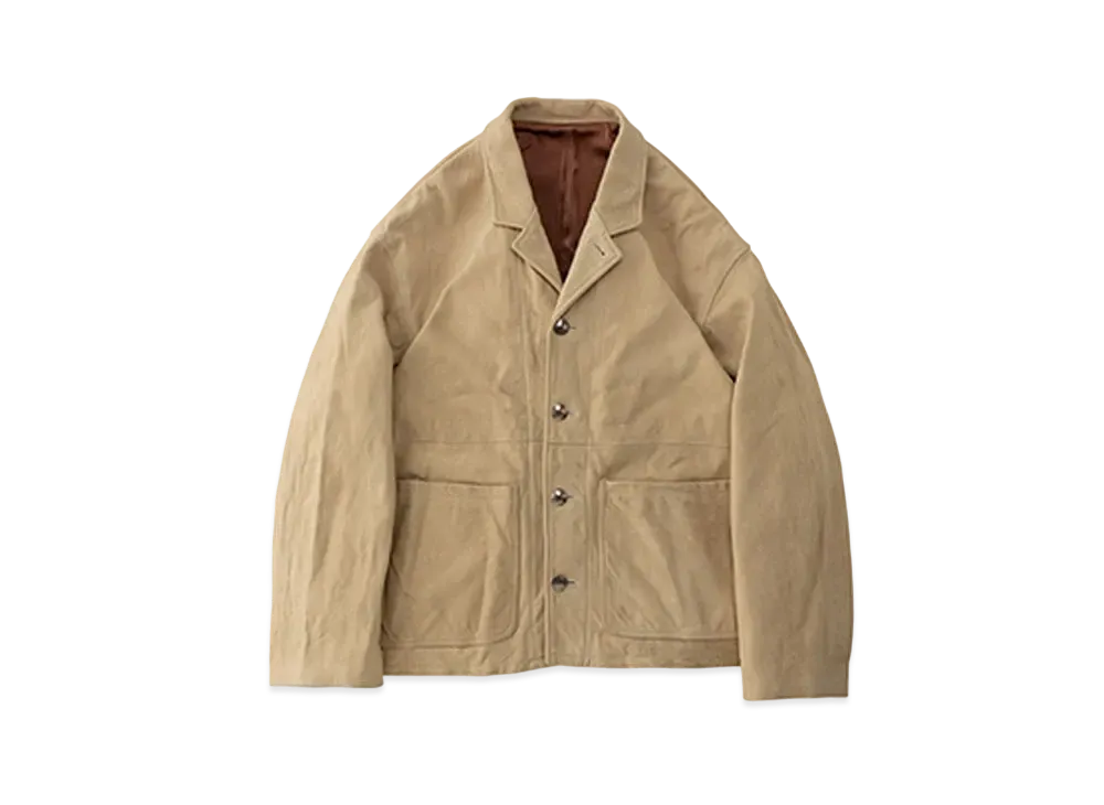 visvim SOWER JKT (JP DEERSKIN) "Beige"