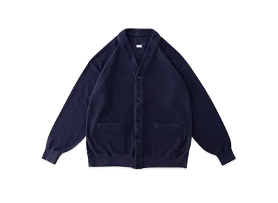 visvim SELMER LONG CARDIGAN (C/WS PILE) "Navy"