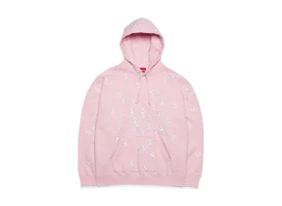 Supreme Embroidered S Hooded Sweatshirt "Pink"