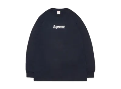 Supreme Box Logo L/S Tee "Navy"