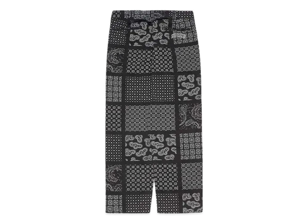 Supreme Paisley Grid Chino Pant "Black"