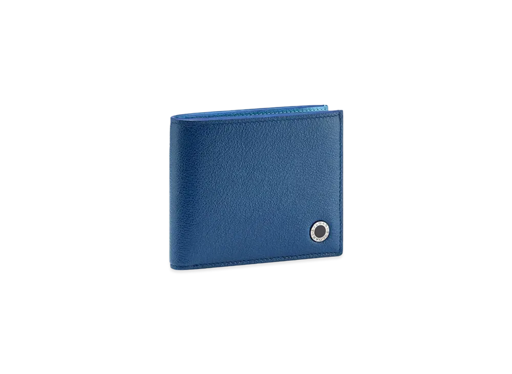 BVLGARI BVLGARI MAN Bifold Wallet "Blue"
