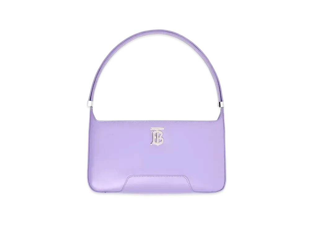 BURBERRY Leather TB Shoulder Bag "Soft Violet"