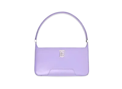 BURBERRY Leather TB Shoulder Bag "Soft Violet"