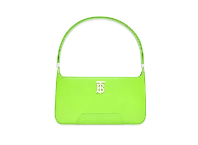 BURBERRY Leather TB Shoulder Bag "Brilliant Green"