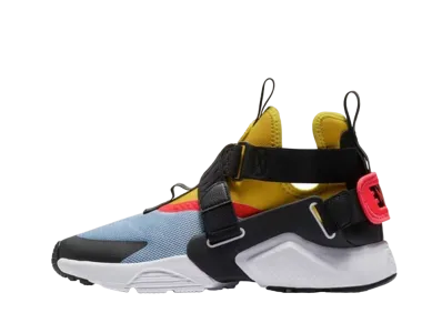 ナイキ ウィメンズ エア ハラチ シティ "アルミニウム/ブライト シトロン ブライト クリムゾン"