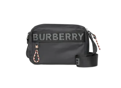 BURBERRY Logo Detail Nylon Crossbody Bag "Black"