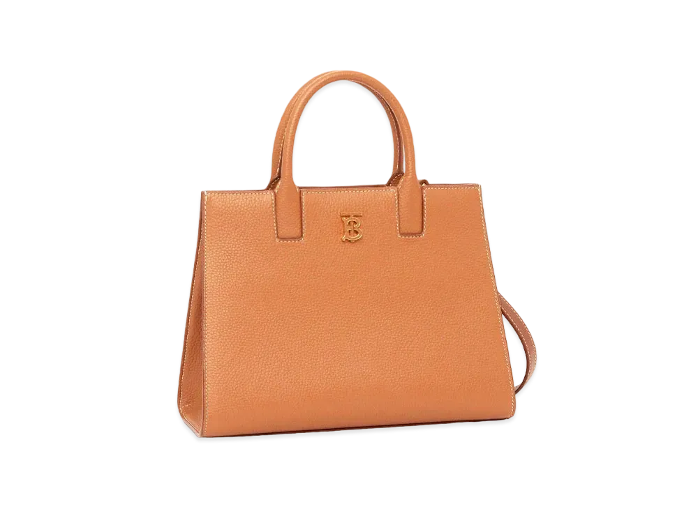 BURBERRY Mini Leather Francis Bag "Warm Lacet Brown"