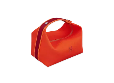 Hermes Brid a Black Pouch GM ”Orange Feu”