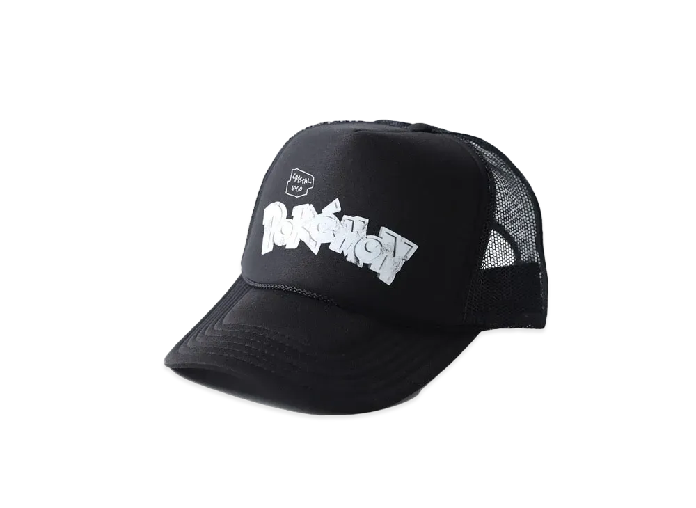 DANIEL ARSHAM x POKEMON x P-ROOM THE WORLD TRUCKER CAP "Black"