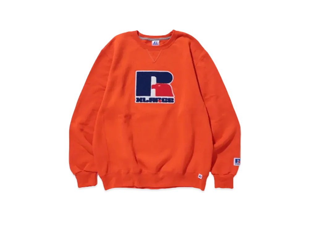 XLARGE x RUSSELL CREWNECK SWEAT "Orange"