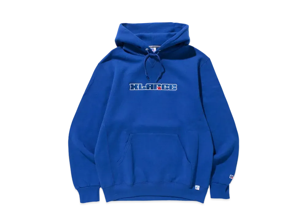 XLARGE x RUSSELL PULLOVER HOODED SWEAT "Blue"