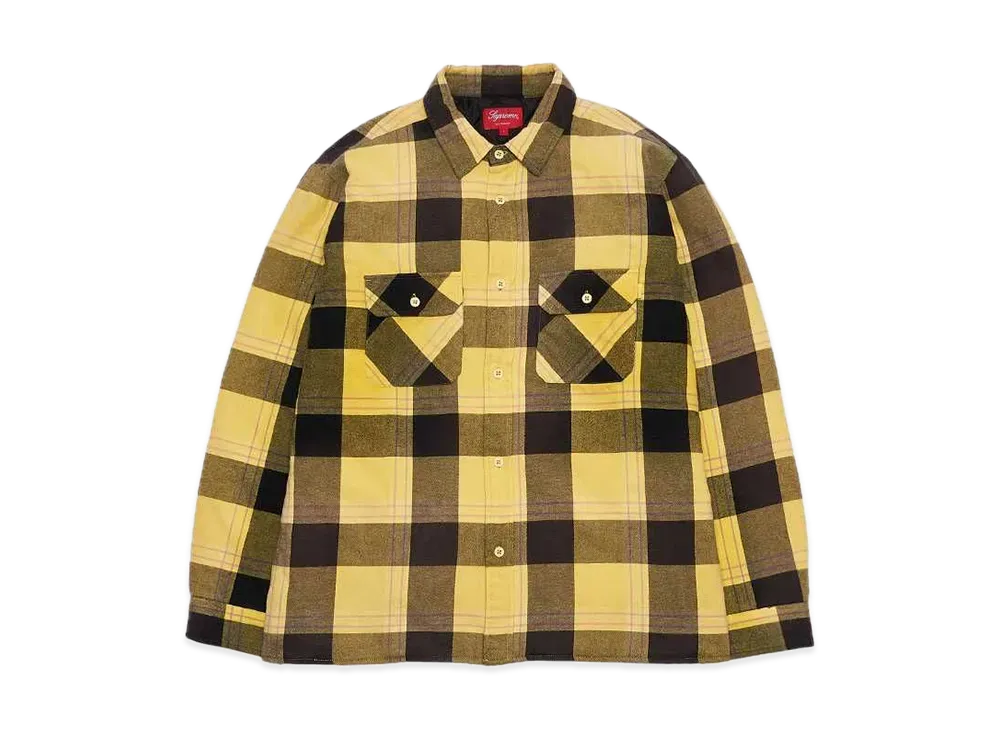 Supreme Quilted Flannel Shirt "Yellow"