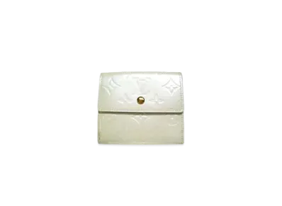 Louis Vuitton Monogram Vernis Porte Monnaie Bie Cartescredit "Perle"