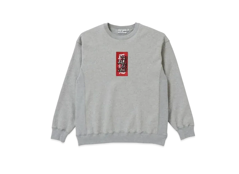 BlackEyePatch HANDLE WITH CARE CREW SWEAT "H.Gray"